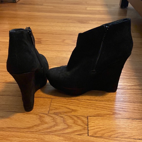 Michael Antonia 5” Black Suede Booties - Picture 5 of 5